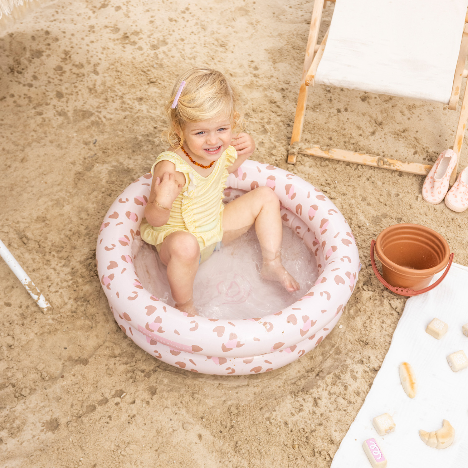 Swim Essentials | Baby Pool 60cm | Old Pink Leopard