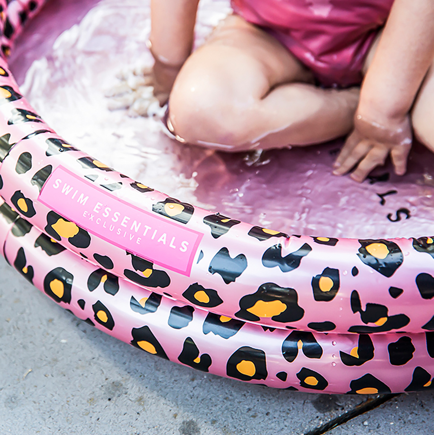 Swim Essentials | Baby Pool 60cm | Rose Gold Leopard