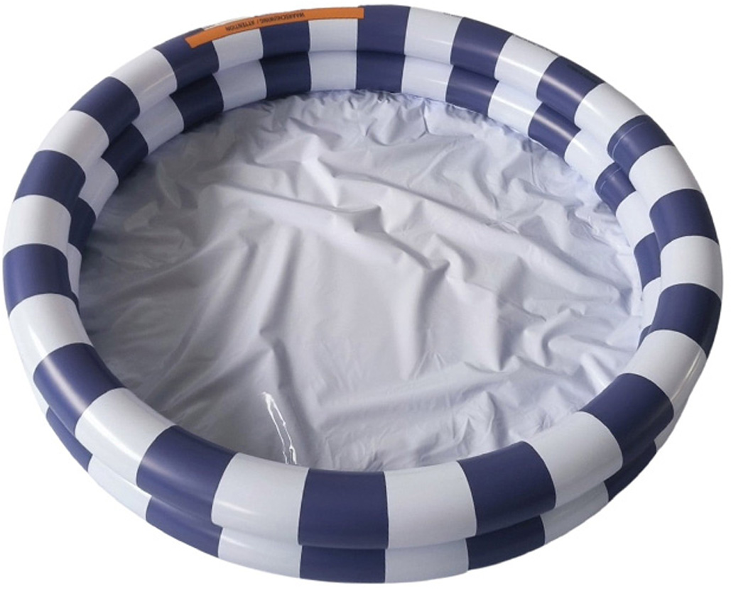 Swim Essentials | Baby Pool 100cm | Blue White Stripes