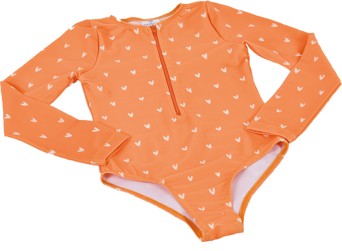 Swim Essentials | Schwimmanzug Mädchen 98/104 | Orange Hearts