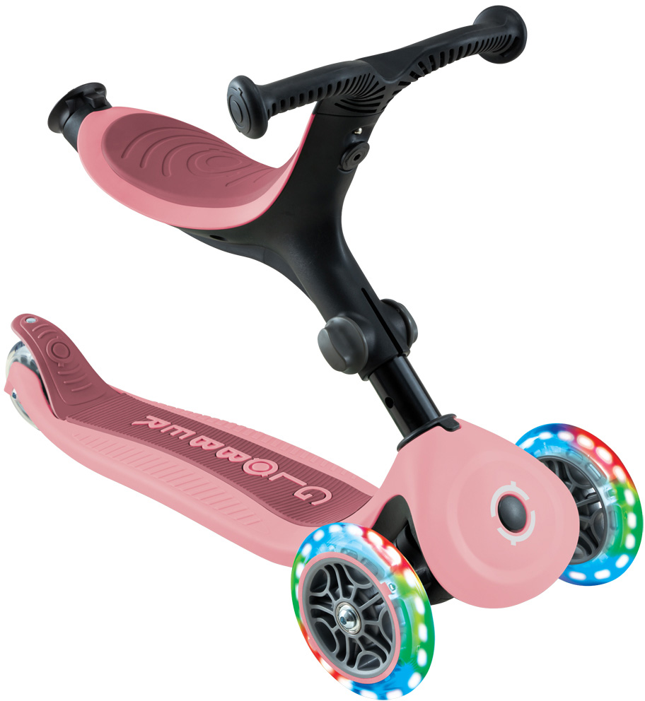 Globber Laufrad / Dreirad | GO UP Active Lights | Pastel pink