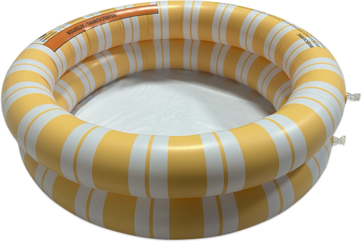 Swim Essentials | Baby Pool 60cm | Orange Striped