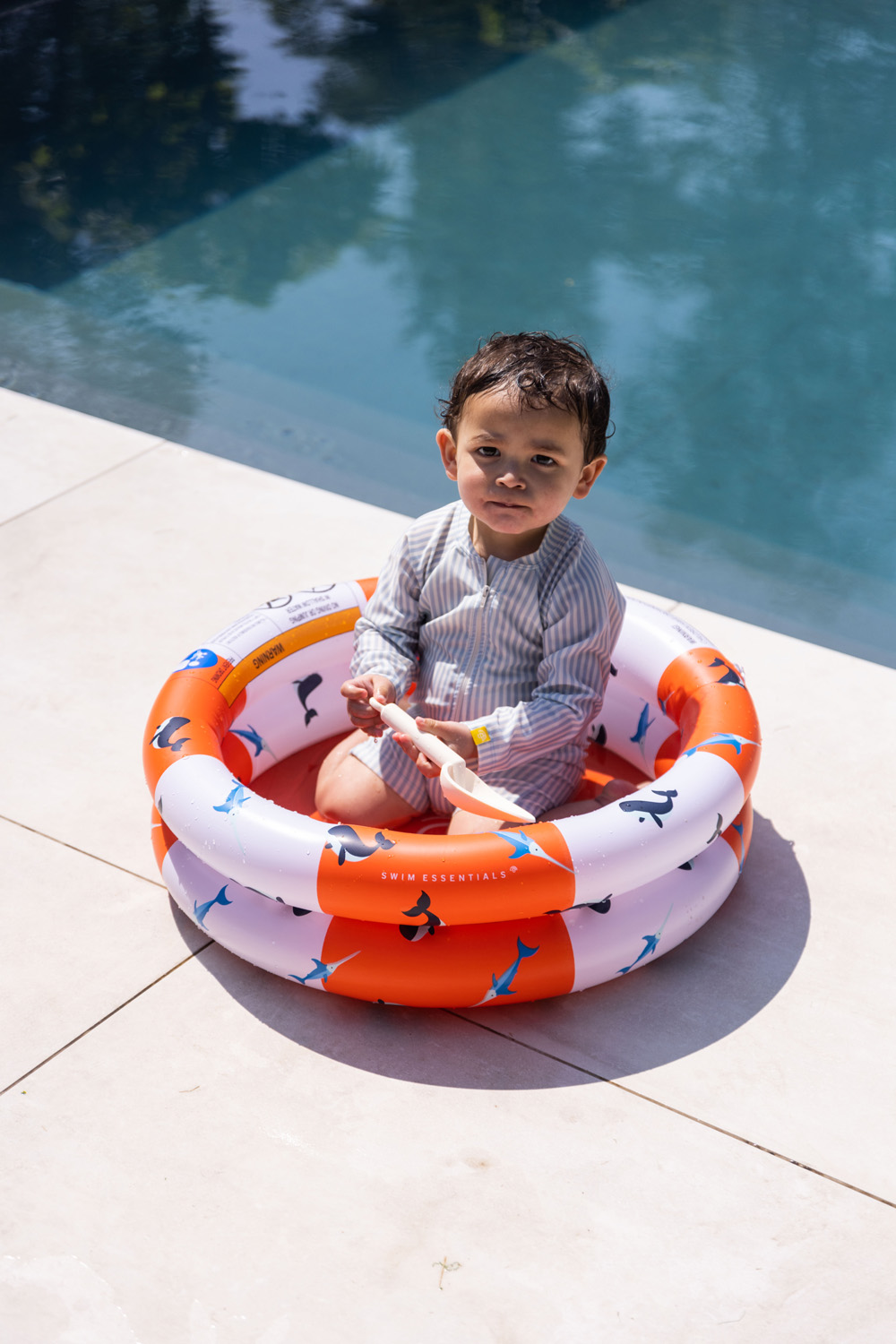 Swim Essentials | Baby Pool 60cm | Red White Whale
