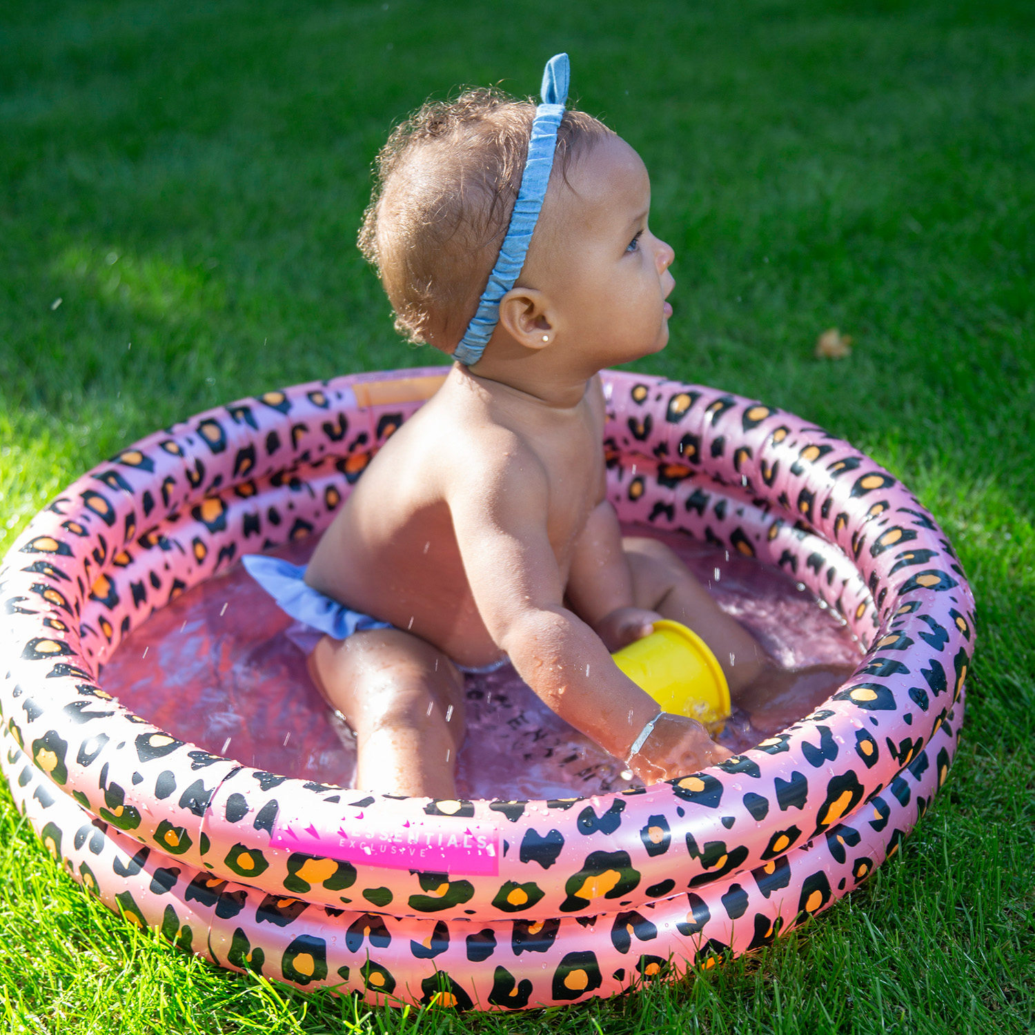 Swim Essentials | Baby Pool 60cm | Rose Gold Leopard