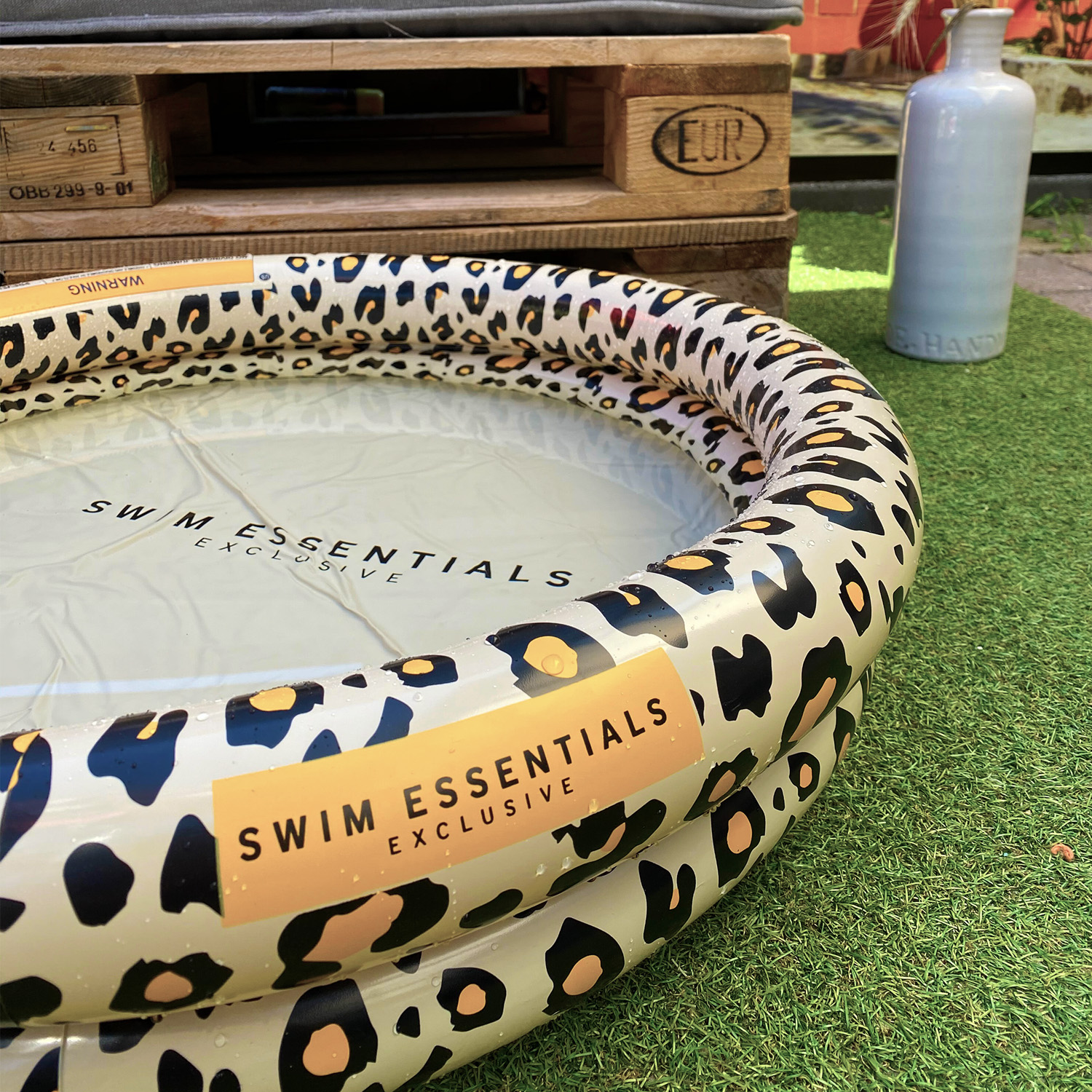 Swim Essentials | Baby Pool 60cm | Beige Leopard