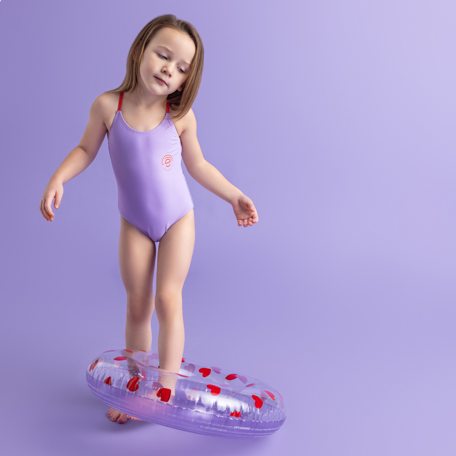 Swim Essentials | Schwimmring 55cm | Lila Heart