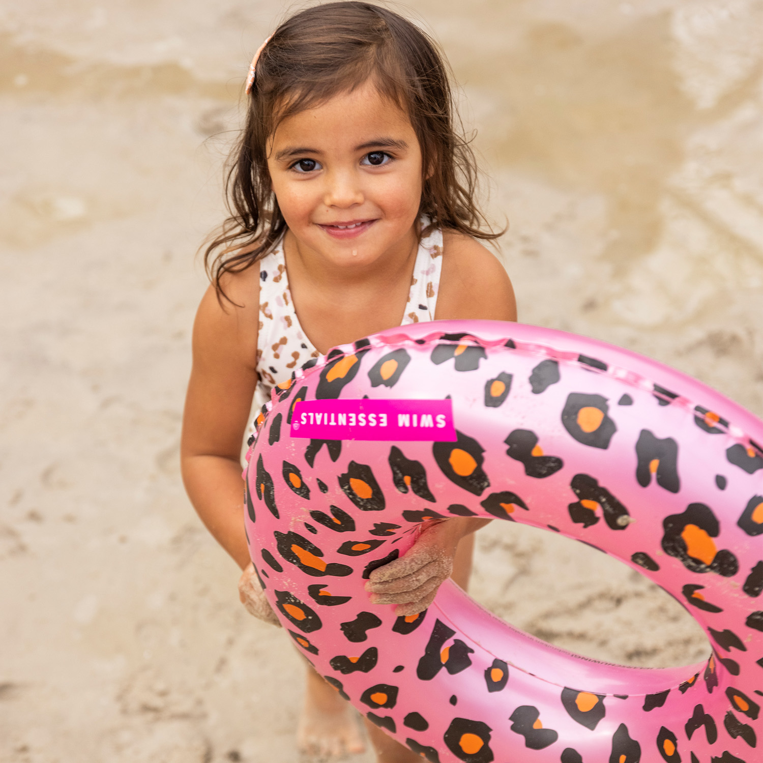 Swim Essentials | Schwimmring 55cm | Rose Gold Leopard