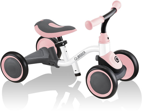 Globber | Learning Bike 3in1 | White-pastel pink