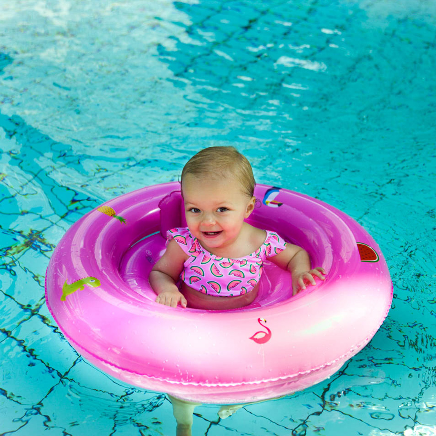 Swim Essentials | Baby-Schwimmsitz 0-1 Jahre | Pink Baby