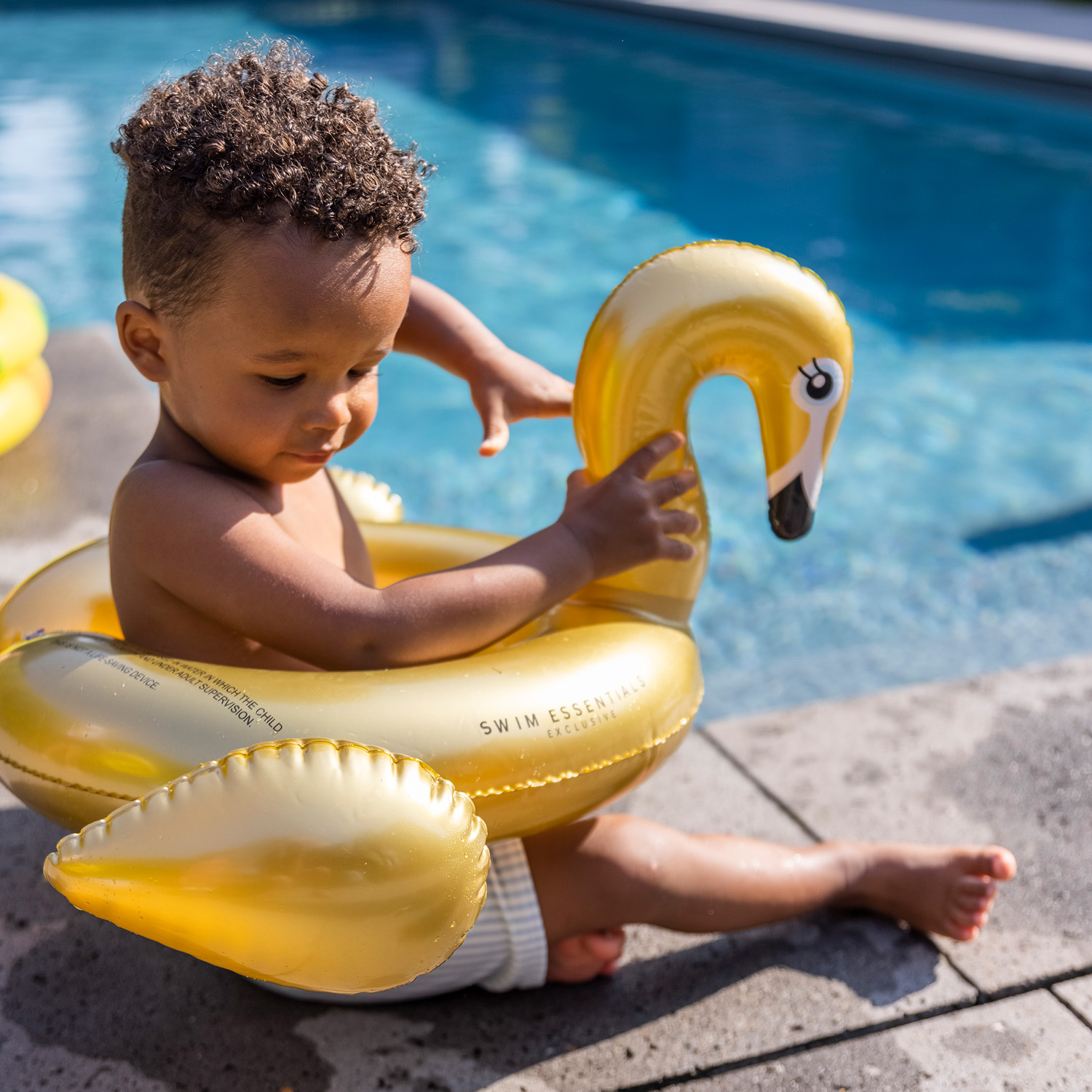Swim Essentials | Schwimmring 56cm | Splitring Gold Swan