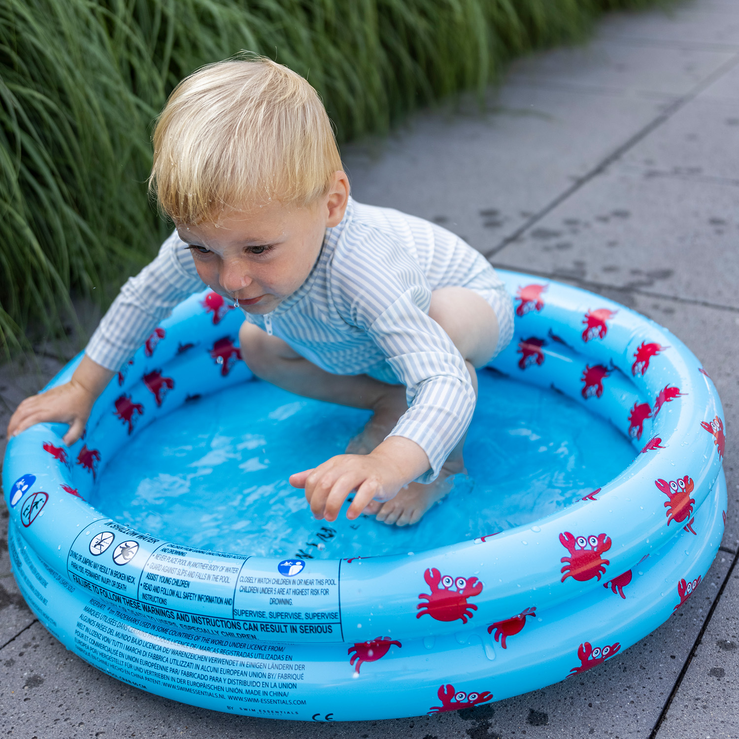 Swim Essentials | Baby Pool 60cm | Grab Blue