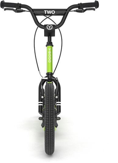 Yedoo Scooter mit Lufträder | Two | Grün